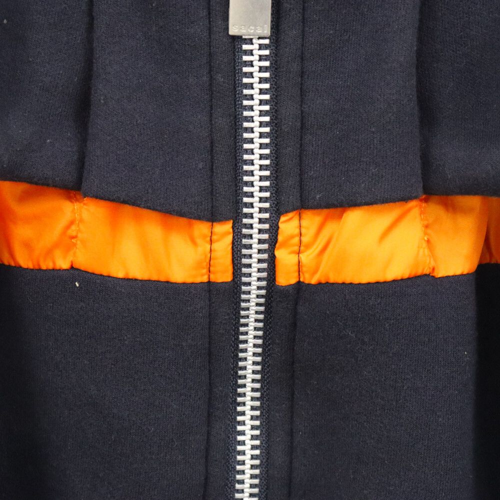 Sacai (サカイ) 22AW Sweat Zip Up Blouson スウェット ジップアップ