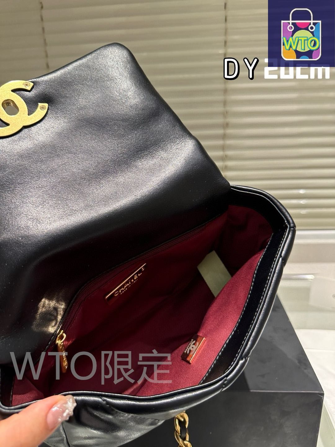 今日特価】CHANEL 19 フラップバッグ 20cm ゴートスキン