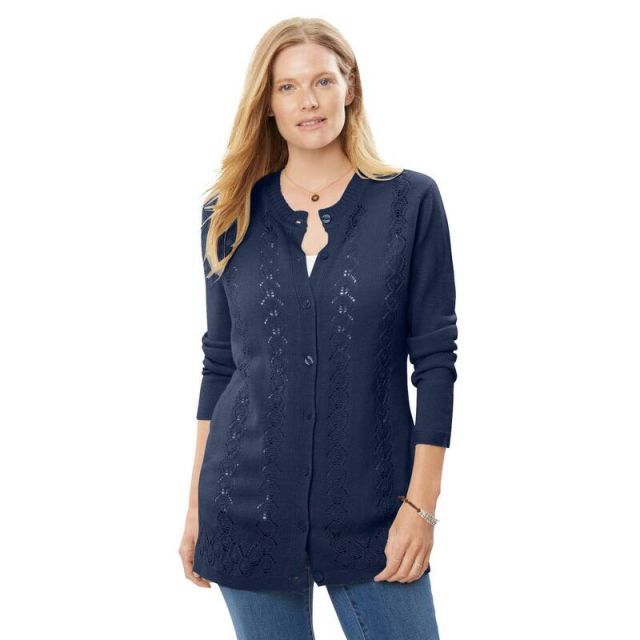 売れ筋商品|||ヴィンスカムート ニット&セーター アウター レディース Women's Pointelle Cotton Cardigan Almond 楽天市場】ニットカーディガン ニット カーディガン レディース