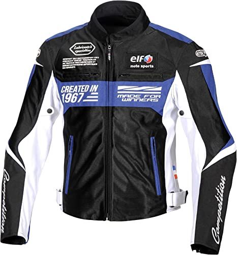 4営業日で発送 エルフ ELF elf イデアールメッシュジャケット Black＆Blue WMサイズ 品番 EJ-S103-BK＆BL-WM