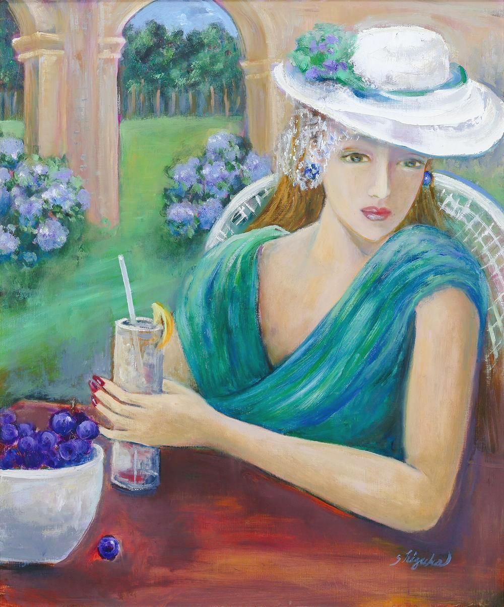 手書き油絵 雨の並木道 肉筆絵画 インテリア 油彩画 Amazon.co