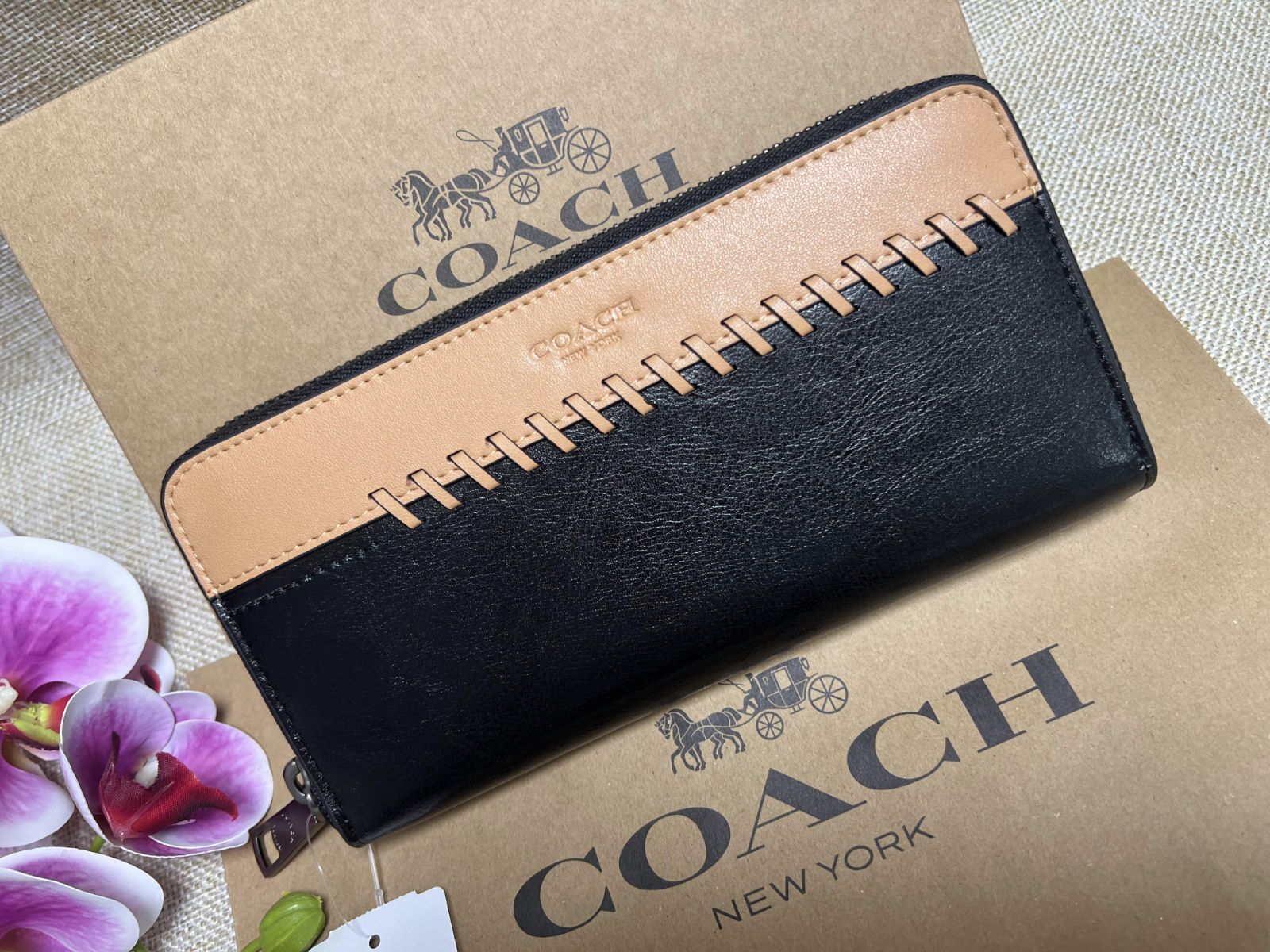 コーチ COACH 長財布 財布 アコーディオン ウォレット スポーツ カーフ