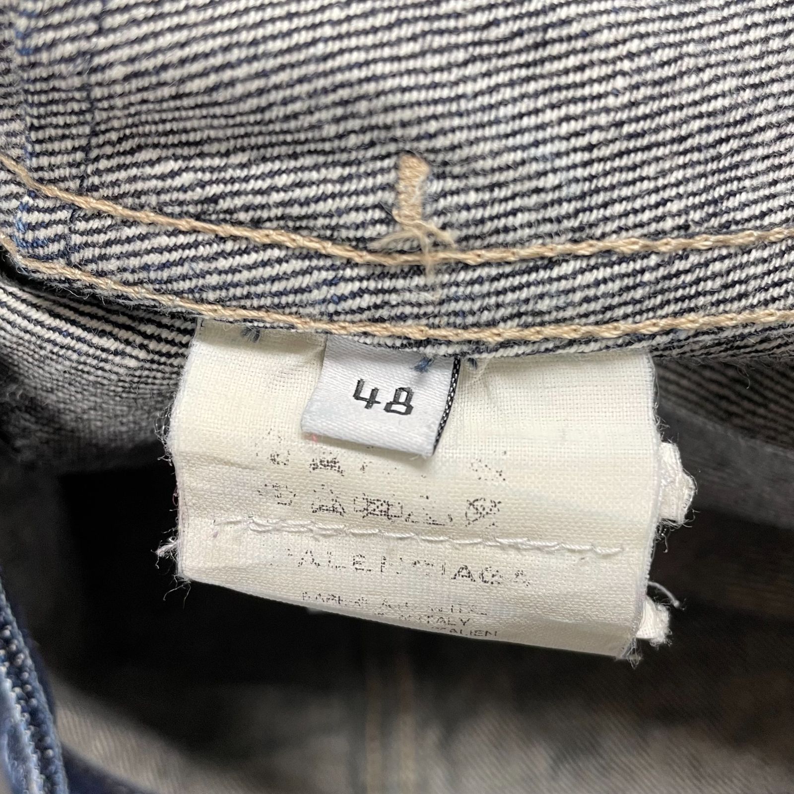 BALENCIAGA MasterCardパロディーデニムジャケット グレー BALENCIAGA バレンシアガ 18AW グラフィティデザイン オーバー
