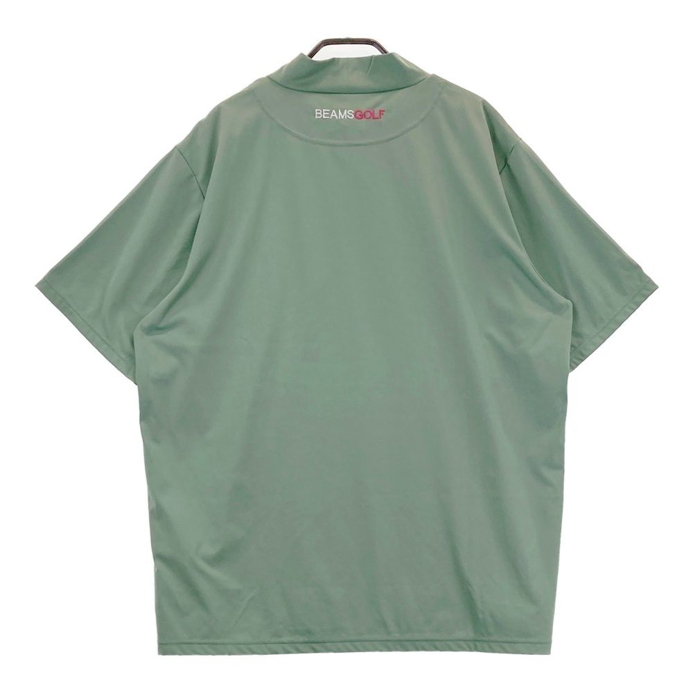 サイズ：XL BEAMS GOLF ビームスゴルフ 2024年モデル ハイネック 半袖Tシャツ  グリーン系 [240101475047] ゴルフウェア メンズ ストスト サイズ：XL BEAMS GOLF ビームスゴルフ 2024年モデル ハイネック