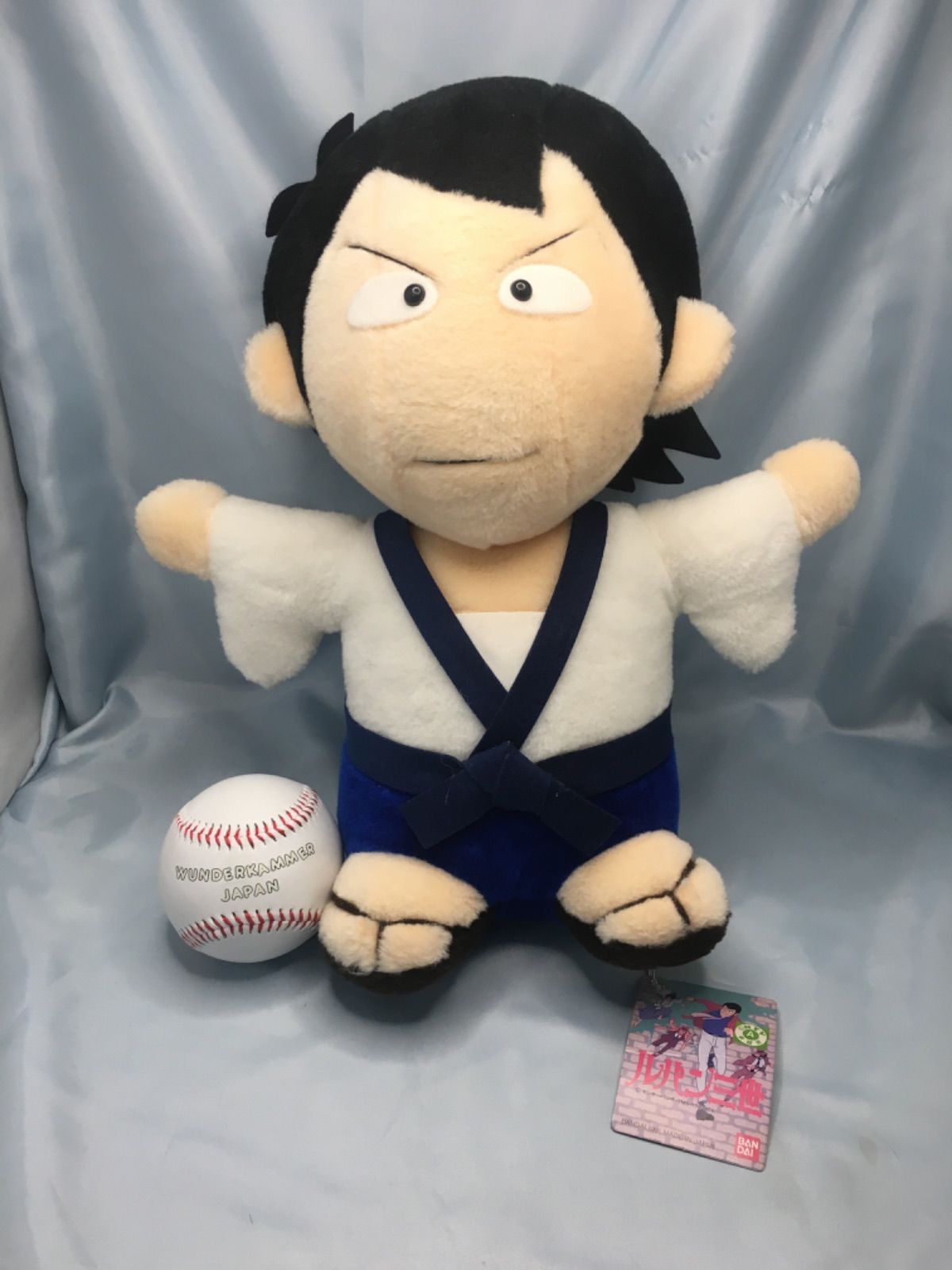 希少 新品タグ付き ルパン三世　五右衛門 ぬいぐるみ レトロ 昭和平成レトロ好きにおススメ♪】ルパン三世の石川五ェ門(五右
