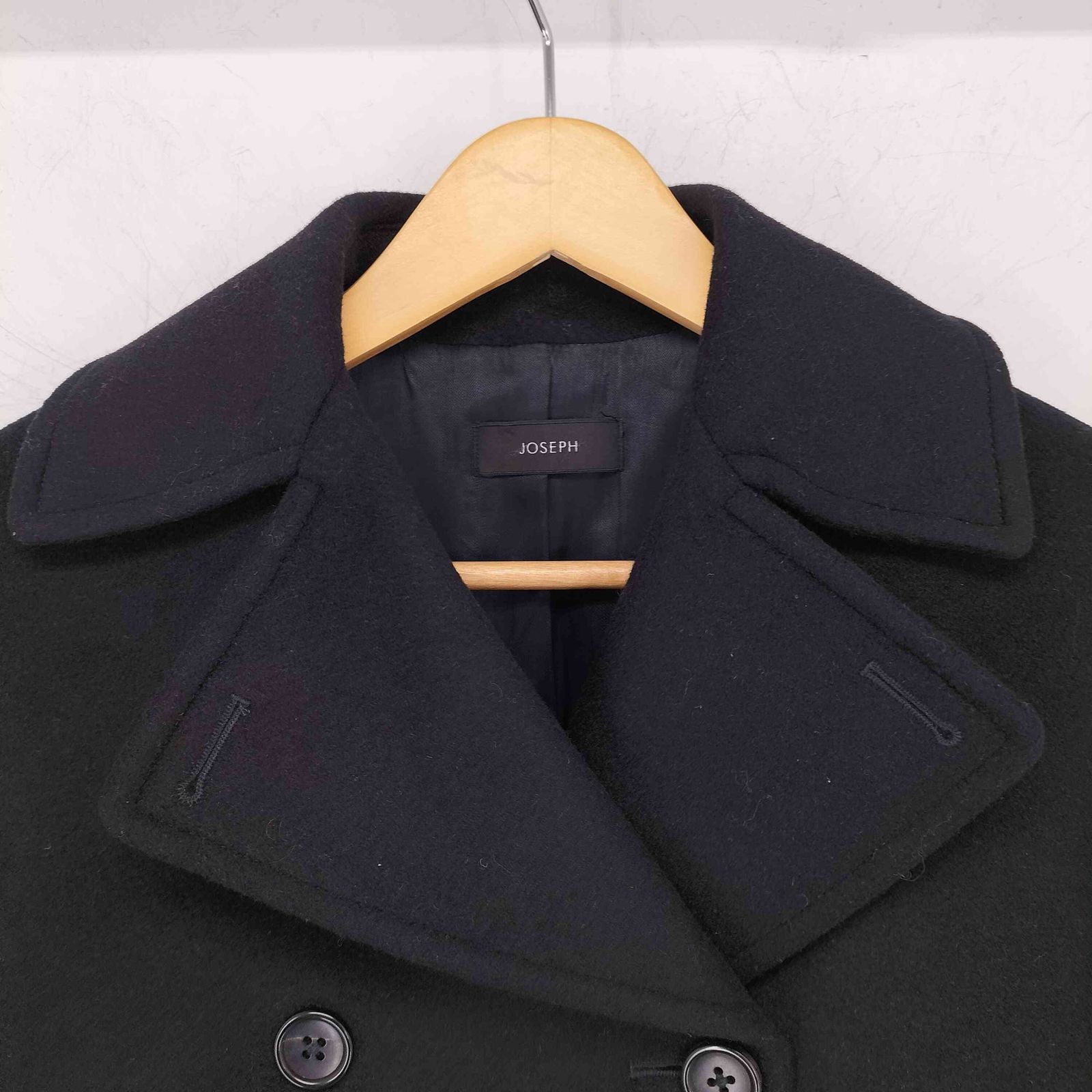 美品✨JOSEPH ジョセフ　ツイード　ピーコート　ウール　ダブル　S 11008CCJHCW0541005001?$VS_1500$