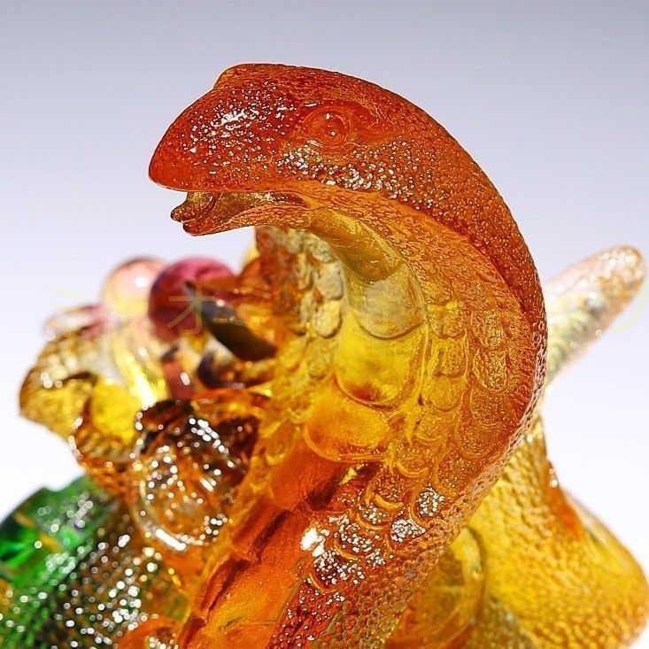 蛇 巳年 グッズ ガラス 干支 ヘビ アンティーク 金色 ゴールド 置物 オブジェ 開運 厄除け 財運 運気アップ リビング インテリア 瞑想 禅 幸運 開運 浄化 幸運