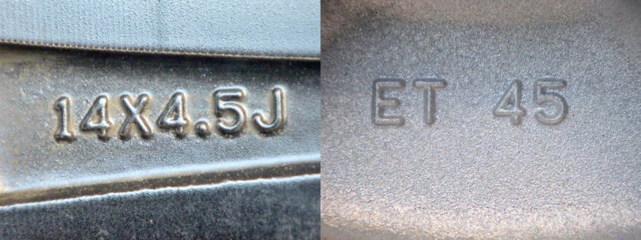 2800 B SPORT KRONE 14x4.5J 4穴 PCD100 45 4本 LAWEED_CL