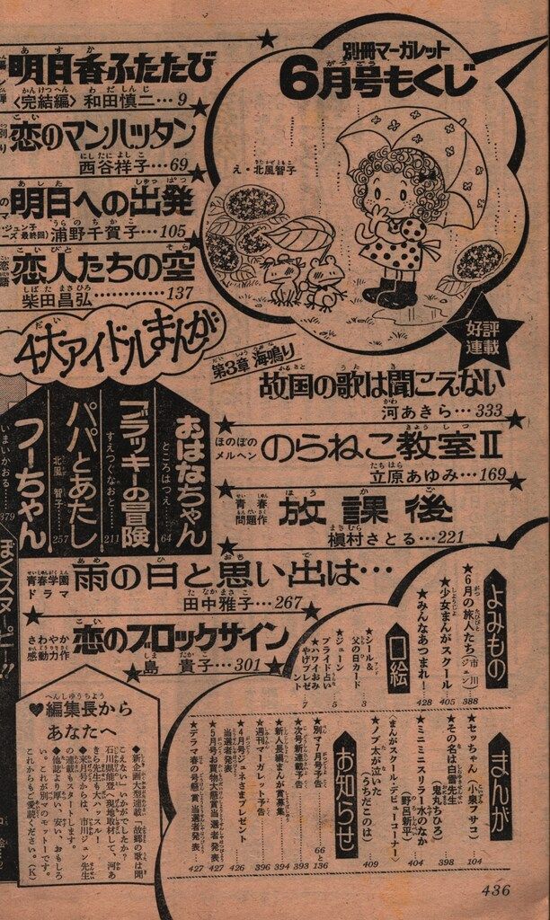 集英社 1976年(昭和51年)の漫画雑誌 別冊マーガレット1976年