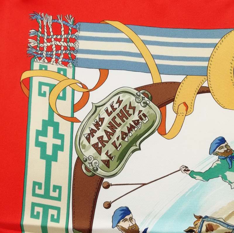 エルメス HERMES カレ90 オンブーの木の下で カウボーイ dans les