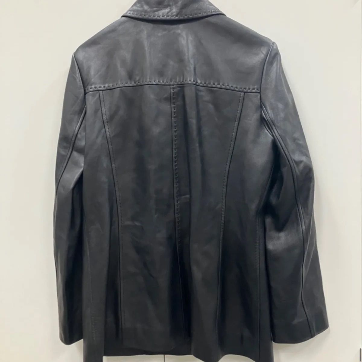 BURBERRY レザージャケット サイズ40 黒 BURBERRY バーバリー ロンドン 羊革 ラムレザージャケット 黒 ベルト