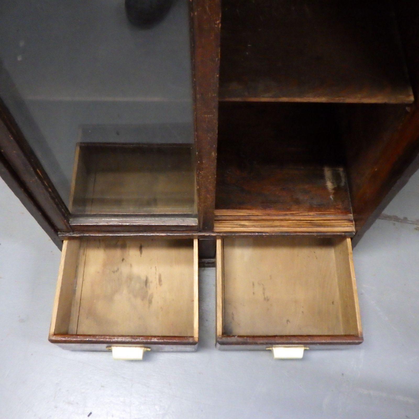 昭和 レトロ アンティーク ヴィンテージ 食器棚 収納 棚 中古 現状品  