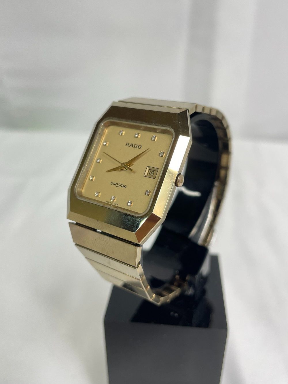 ◆RADO DIASTAR 129.0325.3 クオーツ ゴールド スクエア 腕時計