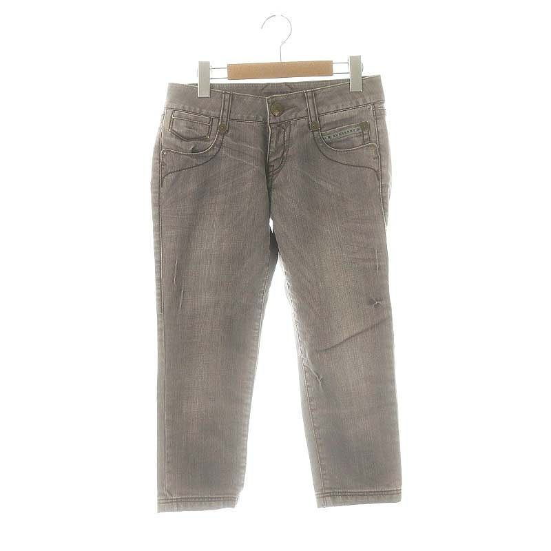 美品 バーバリーブルーレーベル デニム パンツ ノバチェック