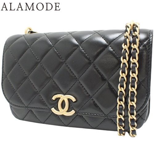 シャネル チェーンフォンポーチ 斜め掛けショルダーバッグ マトラッセ 正規品 シャネル チェーンバッグ chanel マトラッセ スマホポーチ