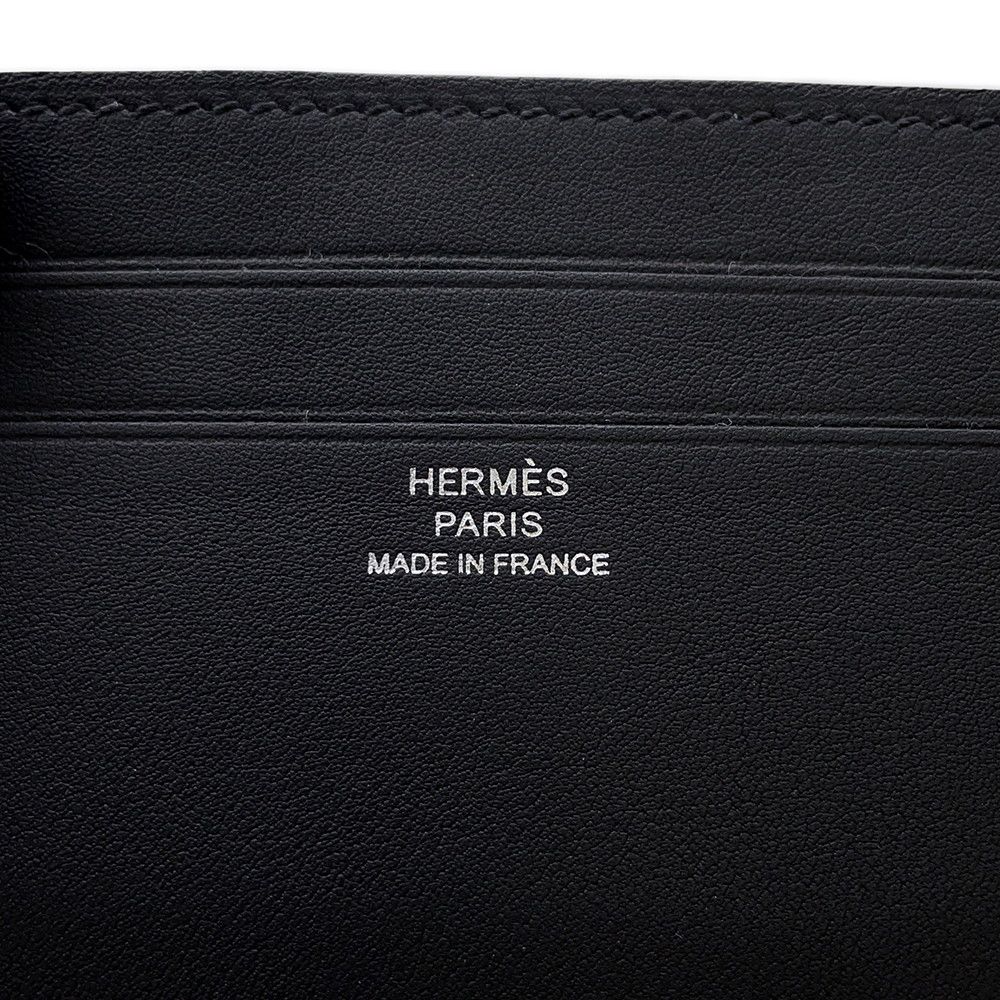 エルメス カードケース シチズン ツイル ブラック スイフト HERMES 黒  
