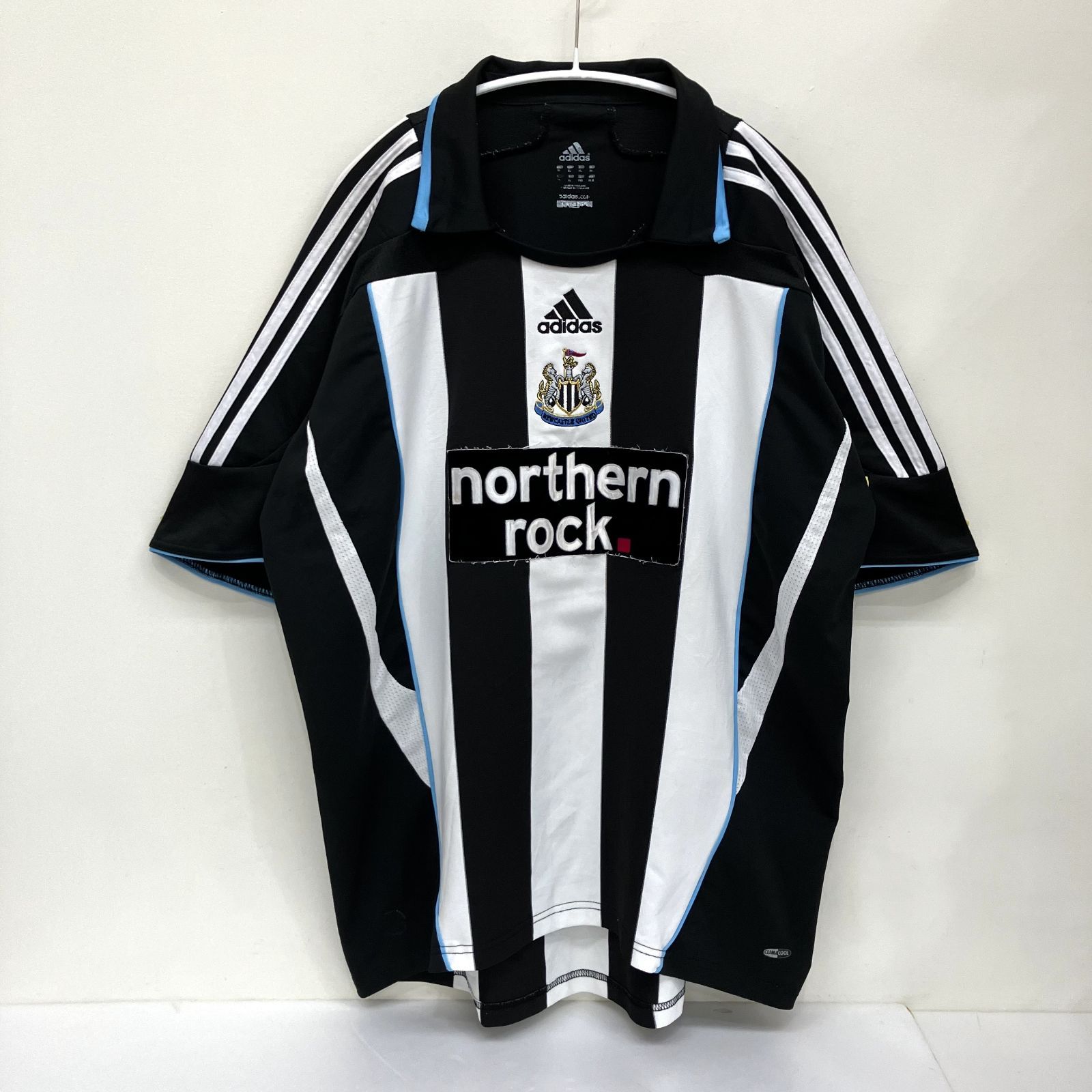 希少 イングランド製 アディダス ヴィンテージ ニューキャッスル ユニフォーム ニューカッスル サッカー ゲームTシャツ ユニホーム adidas