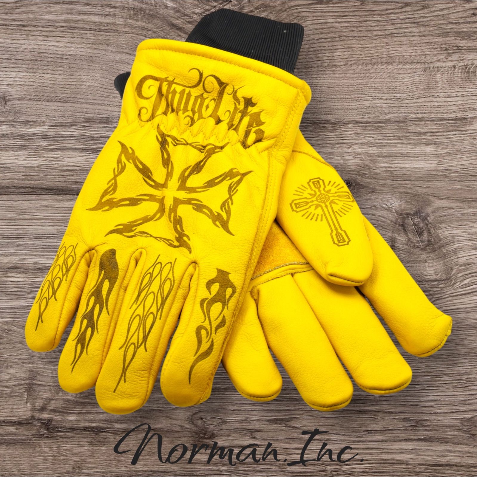 裏起毛 レザーグローブ