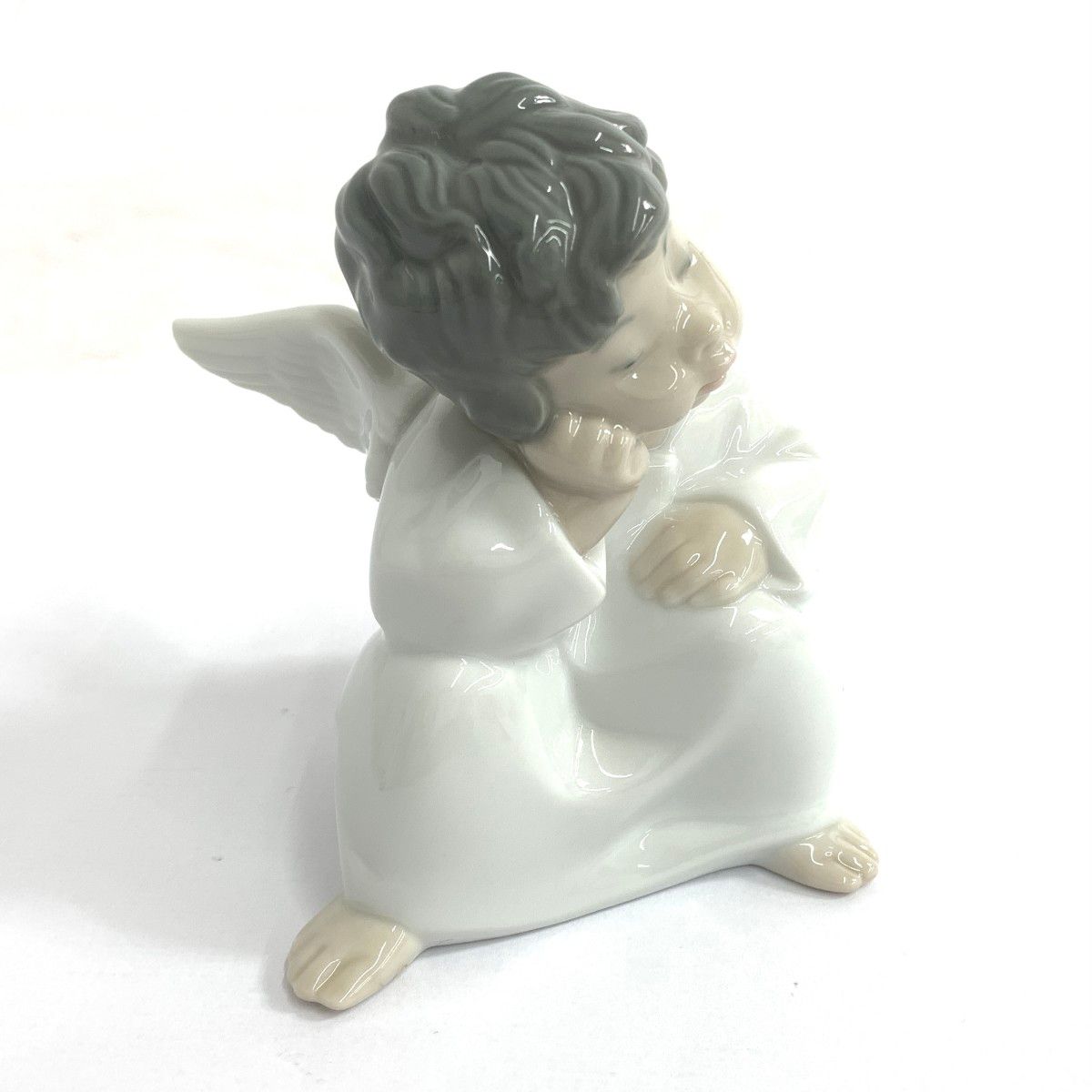 美品 LLADRO リヤドロ 可愛い考え事 フィギュリン 陶器 240001137495
