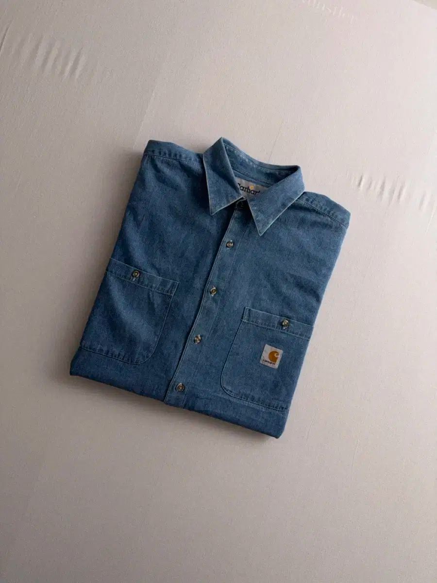 Carhartt カーハート リメイク ウォッシュブルー ウエストン ショートスリーブデニムシャツ