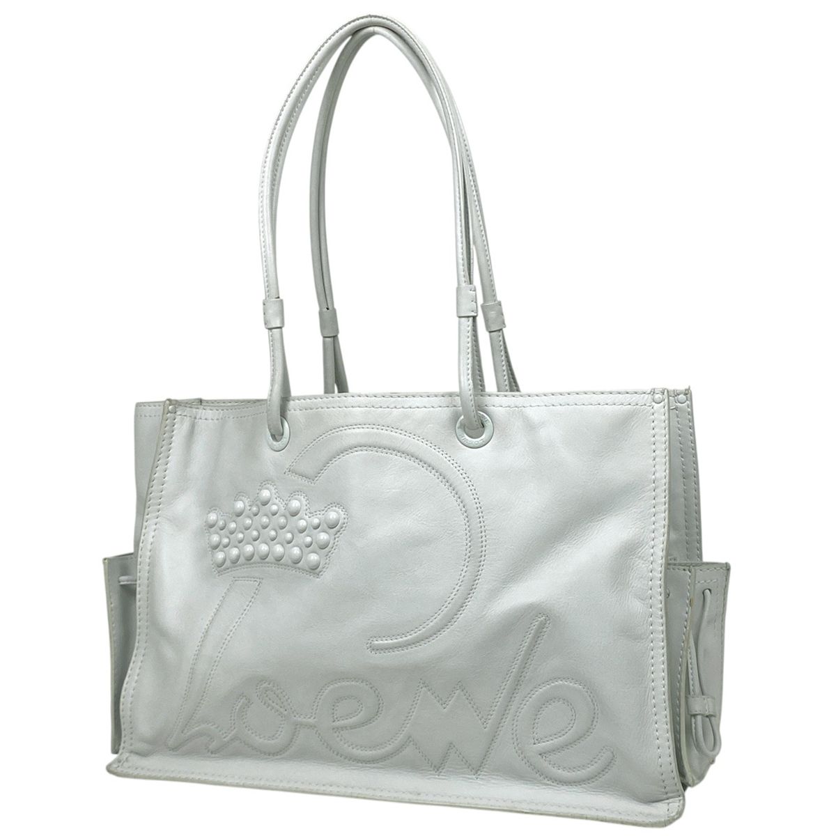 ロエベ LOEWE ロゴ ショッパー トートバッグ クラウン 肩掛け