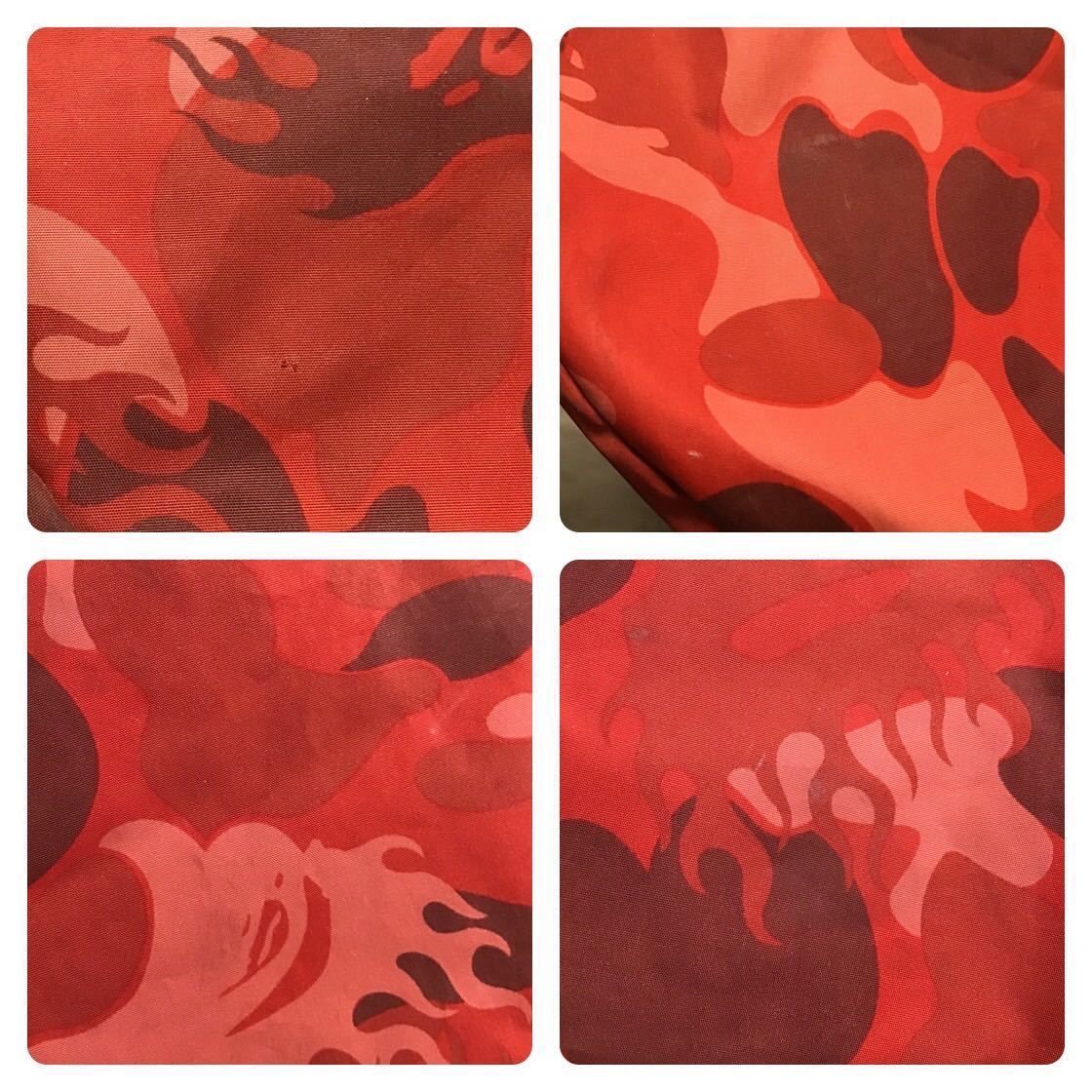 ☆激レア☆ Fire camo 大型 ボストンバッグ a bathing ape BAPE flame