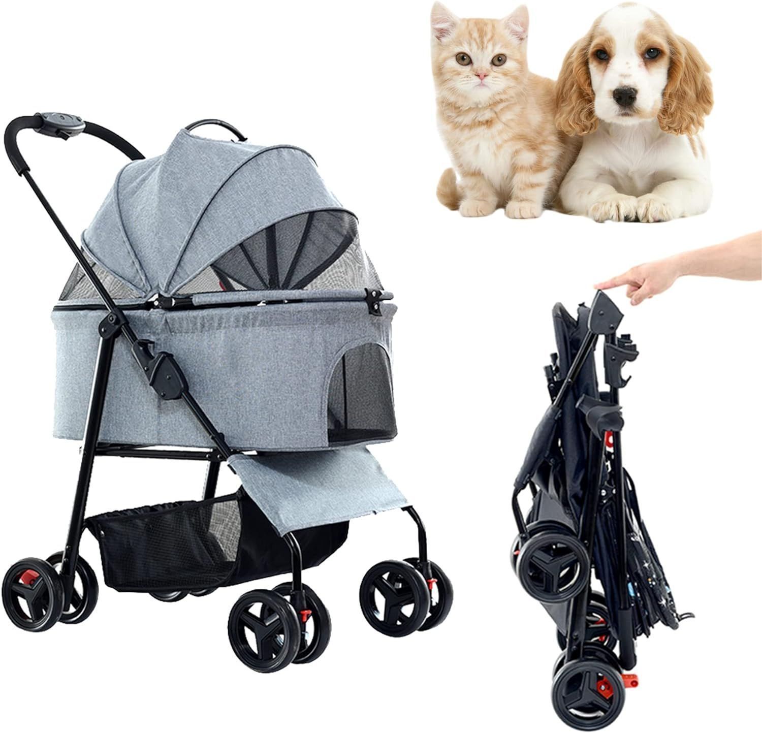ペットカート バギー キャリーカート 分離式 折りたたみ コンパクト 小型犬 猫 分離型ペットカート ペットカート ペットバギー ドッグカート