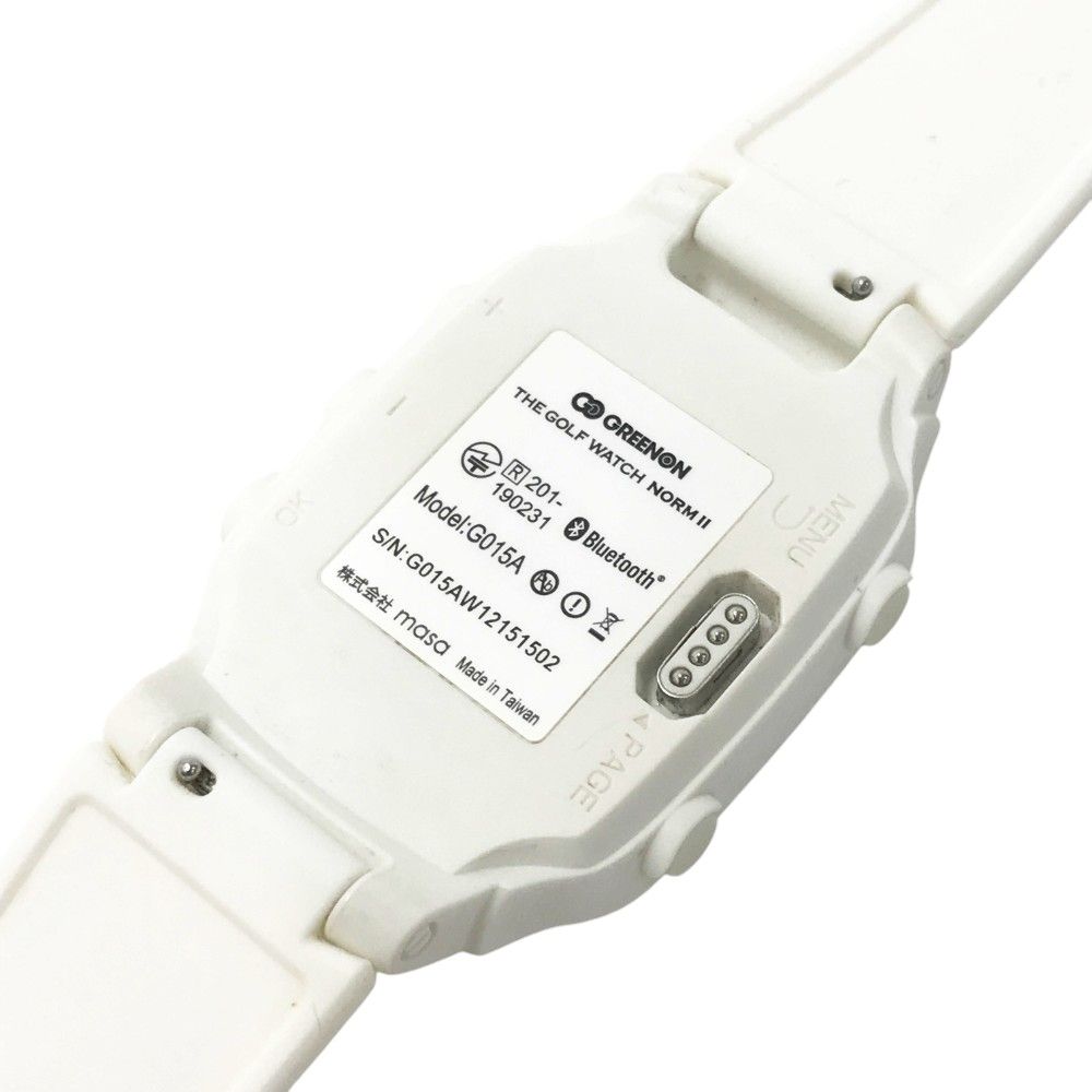 THE GOLF WATCH NORM II ホワイト GREENON NORM II PLUS ホワイト GPS
