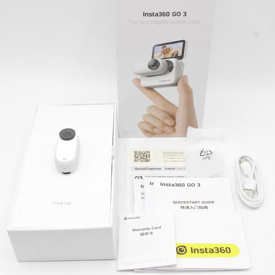 新品】Insta360 GO 3 64GB CINSABKA_GO301 コンパクト アクション