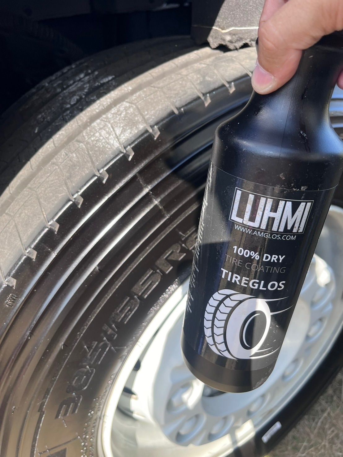メーカー公認　LUHMI tire glos タイヤグロス　タイヤワックス 10本 LUHMI tire gloss 1L 手につかない、飛び散らないタイヤ