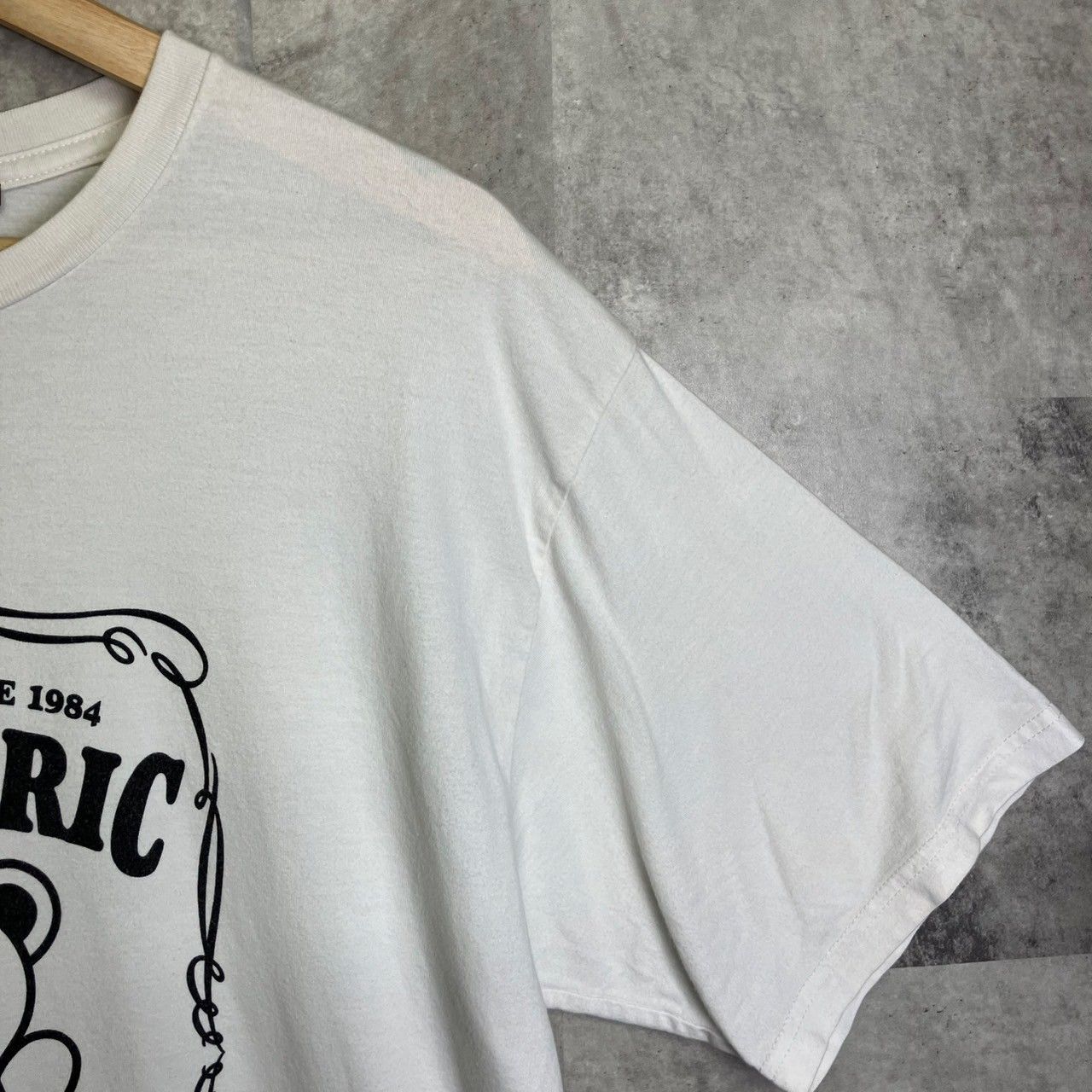 ヒステリックグラマー Tシャツ ヒスベア クマ ウイスキー柄 白 L