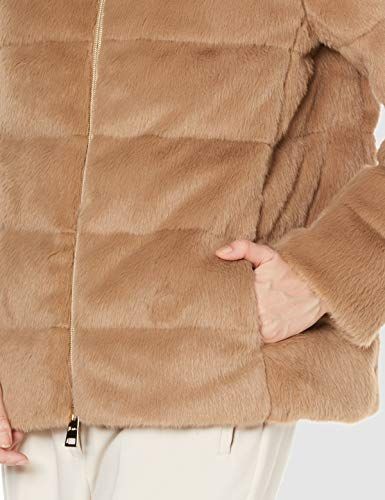 楽しんで買おう！ ヘルノ 公式 エコファー スタンド 型ダウン入りショートブルゾン MAINライン PI1166D 2155 CAMEL レディース キャメル EU 42 日本サイズ9 号相当 成功した