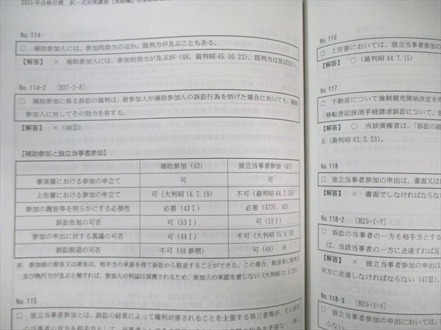 TAC 司法書士 択一式対策講座 実践編 民事訴訟法等 一問一答/5肢択一編 2025年合格目標 未使用品 計3冊 035M4D TAC 司法書士 択一式対策講座 実践編 民事訴訟法等 一問一答/5肢