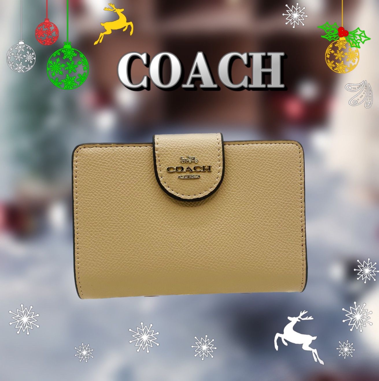 予約販売】本 COACH コーチ ミディアムコーナー ジップウォレット