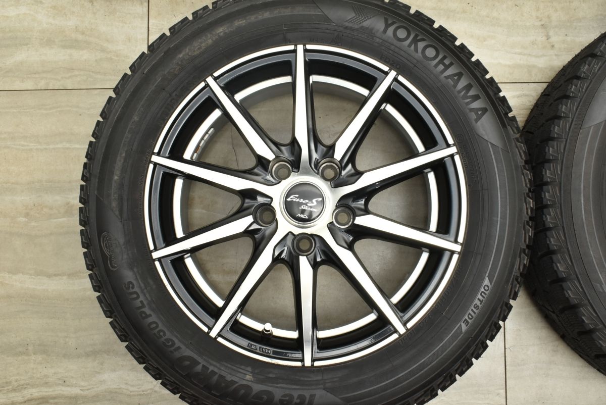 バリ溝 ユーロストリーム 16in 6.5J 38 ヨコハマ アイスガードiG50 205 60R16 ノア ヴォクシー プリウスα セレナ ステップワゴン