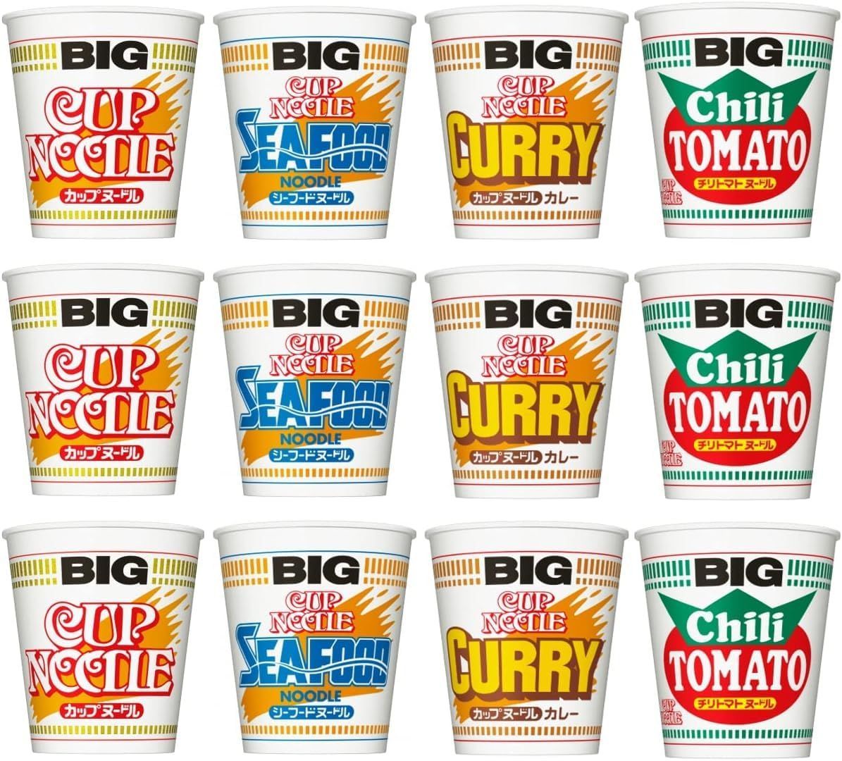 RE ARRIVAL/再入荷 日清 カップヌードルBIG 詰め合わせ (4種12食) - メルカリ その他 加工食品