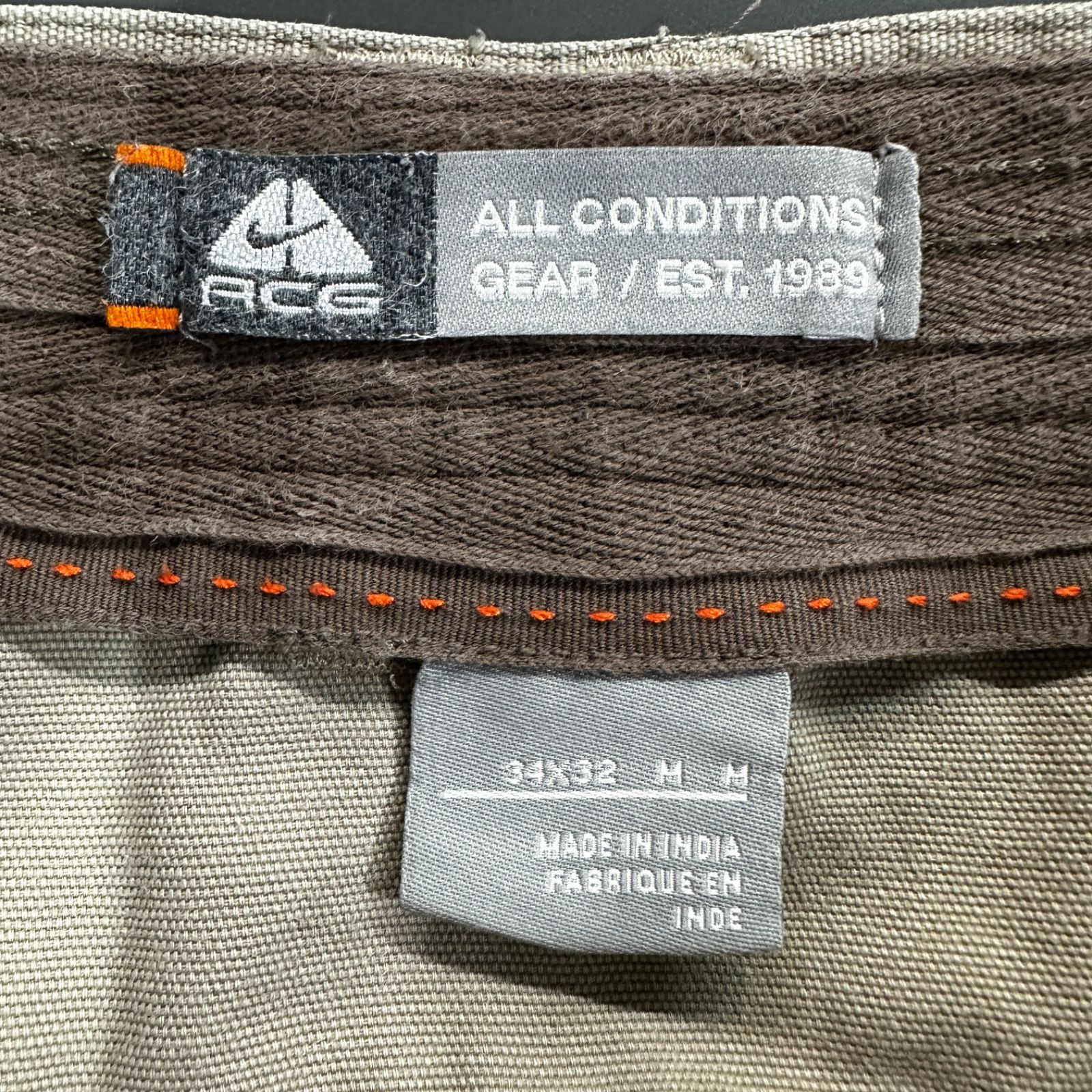 cotton pants "NIKE ACG" 34×32