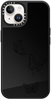 CASETiFY ミラー iPhone 14 ケース 1.5mからの落下試験をクリア|MagSafe に対応 - Flying by INKED by Dani - ブラック ブラックバンパー
