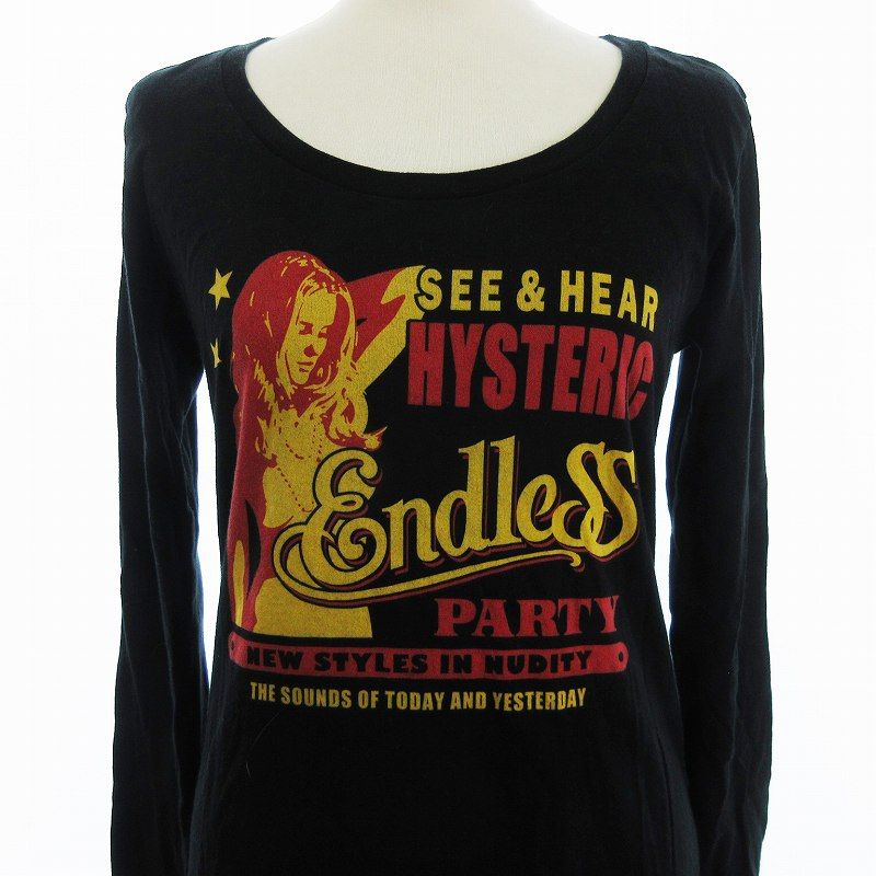 【美品】ヒステリックグラマー 長袖カットソー ヒスガール (ガール) プリント ヒステリックグラマー HYSTERIC GLAMOUR Tシャツ カットソー