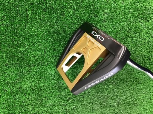 中古】 オデッセイ EXO SEVEN MINI GOLD 34インチ パター PT