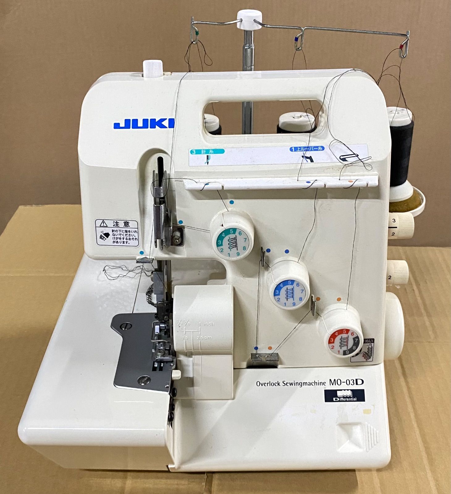 JUKI 1本針3本糸差動送り付きオーバーロックミシン MO-03D - メルカリ