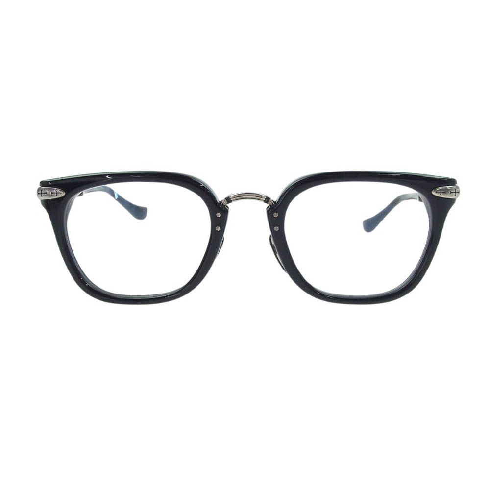 CHROME HEARTS クロムハーツ 原本無 TITANASLUVR ウェリントン メガネ 眼鏡 アイウェア ブラック系 51□23-145