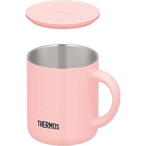 THERMOS サーモス 真空断熱マグカップ JDG-281C PWP パウダーピンク ステンレスマグ フタ付 保温 保冷 シンプル おしゃれ スタイリッシュ 結露しにくい プレゼント ギフト