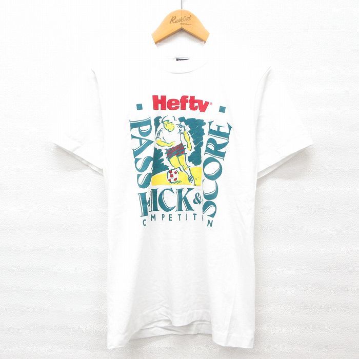 S/古着 スクリーンスターズ 半袖 ビンテージ Tシャツ メンズ 90s Hefty サッカー クルーネック 白 ホワイト 24jul01 中古 -  メルカリ