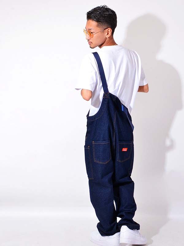 COOKMAN クックマン オーバーオール メンズ レディース 大きいサイズ Fisherman s Bib Overall Denim Navy フィッシャーマンズ オーバーオール デニム 231-03849