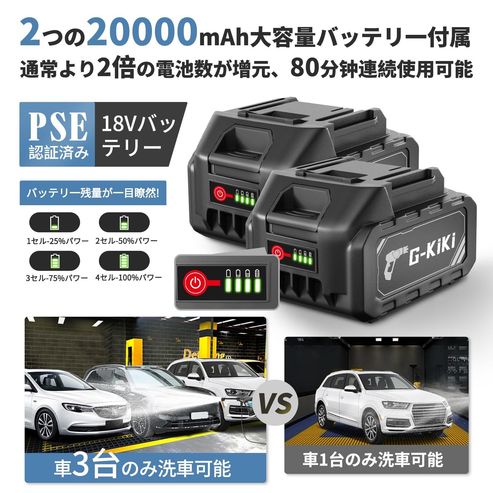 高圧洗浄機【洗車プロ吉野先生監修】2025強化版新登場 8MPa高圧