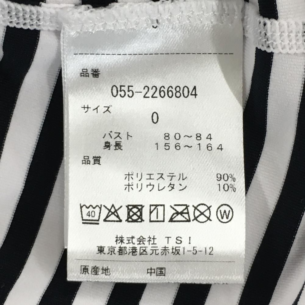 超美品】パーリーゲイツ ハイネックインナーシャツ 白×黒