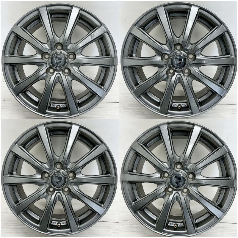 中古アルミ15X6.0　PCD100バルミナ　プリウス、シエンタなど　美品！ 中古アルミ15X6.0 PCD100バルミナ プリウス、シエンタなど 美品