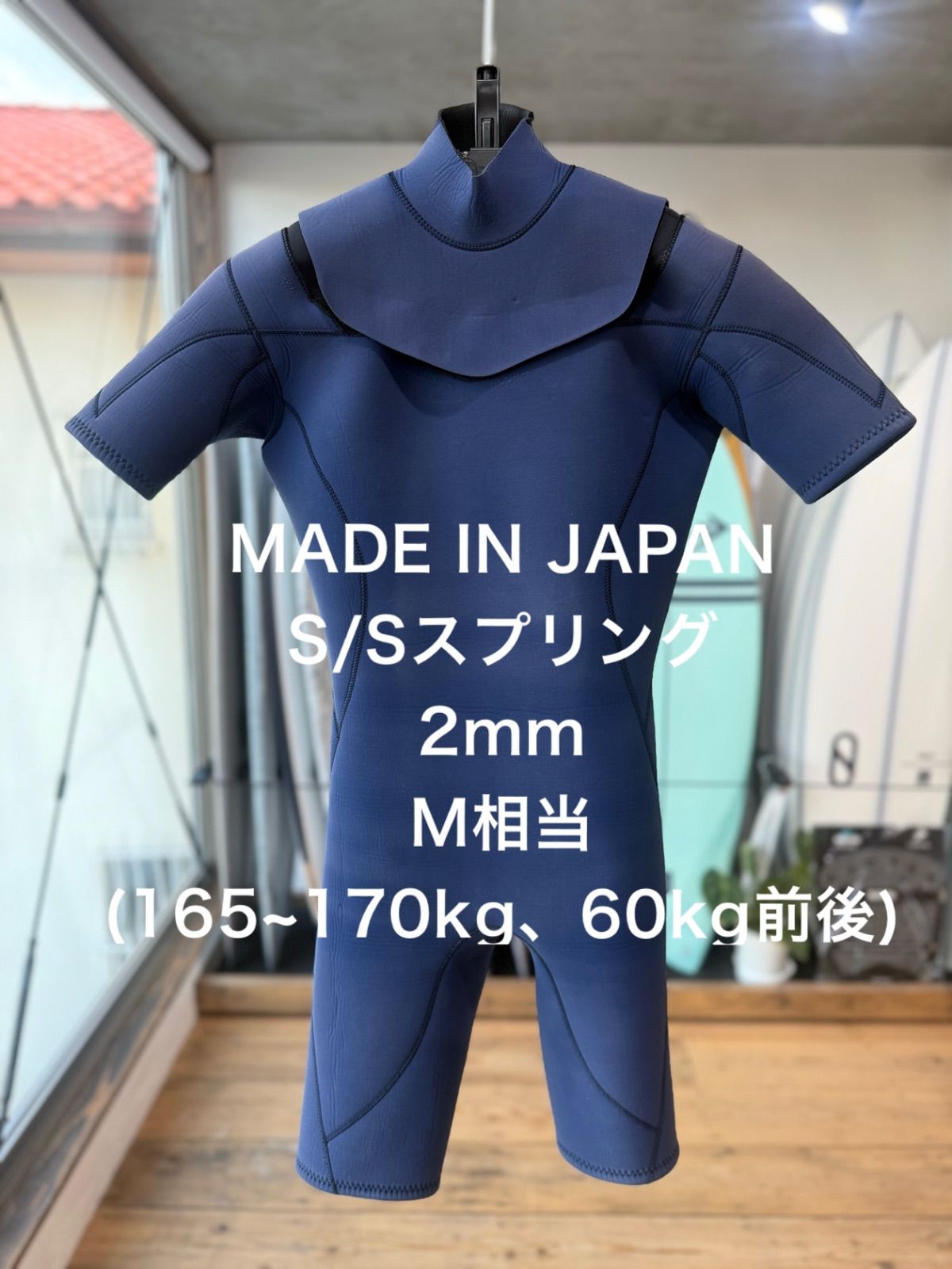 bewet スプリング サイズb-ML BEWET スプリングウェットスーツ ブラック BEWET セミドライ