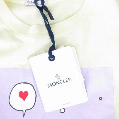 モンクレール MONCLER × PEANUTS 美品 Tシャツ カットソー 半袖 黃